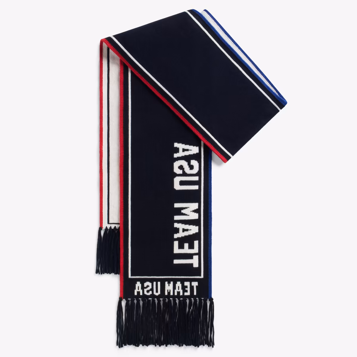Unisex Cream Team USA Knit Scarf 2 Unisex Cream Team USA Knit Scarf