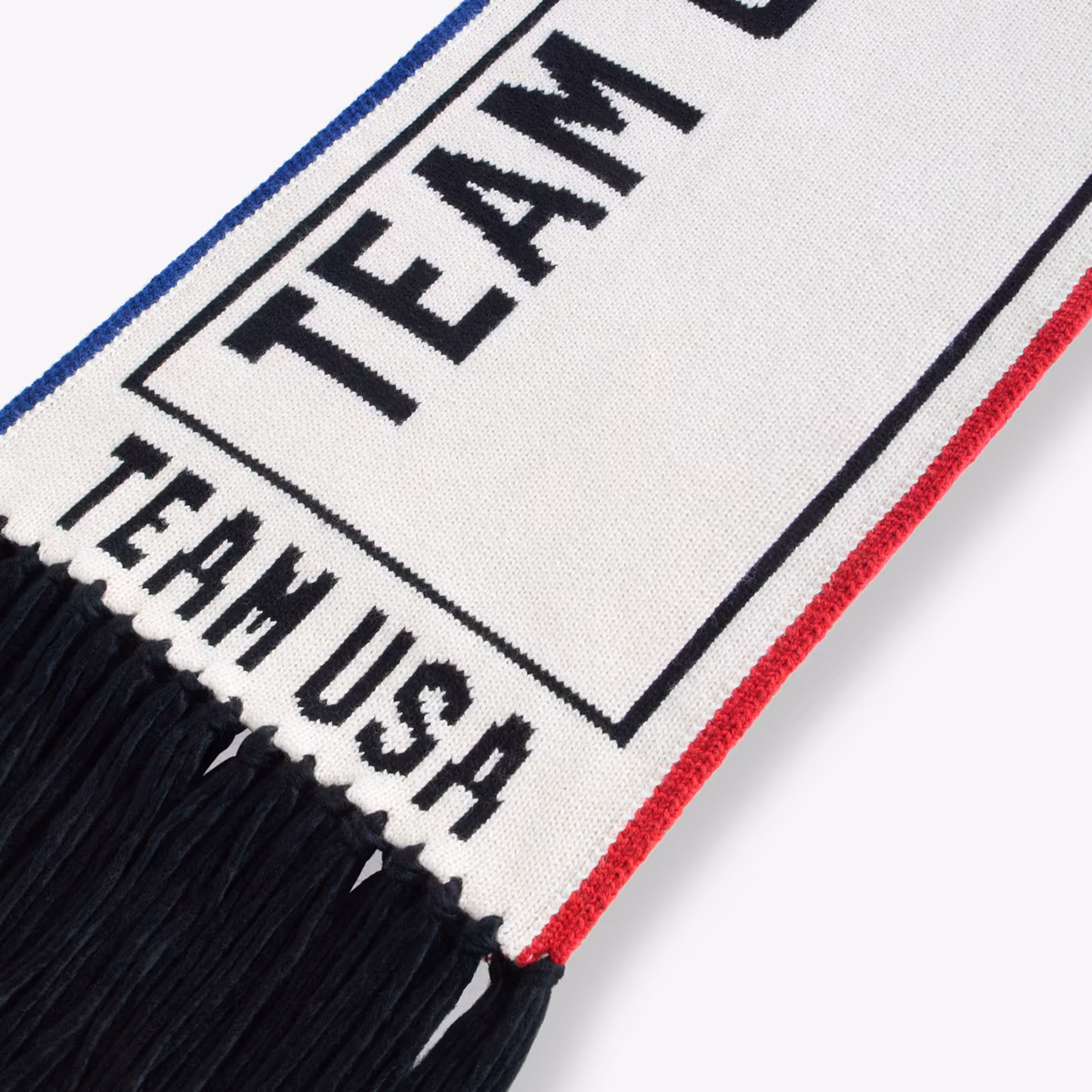 Unisex Cream Team USA Knit Scarf 3 Unisex Cream Team USA Knit Scarf