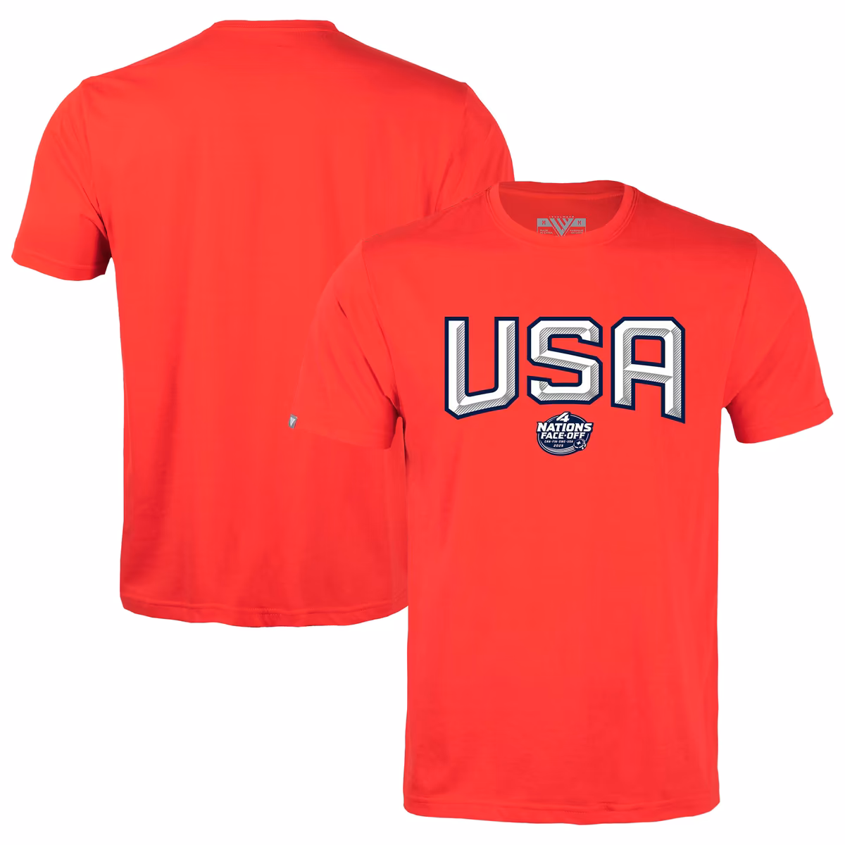 Men's Levelwear Red USA 2025 4 Nations Face-Off Richmond T-Shirt