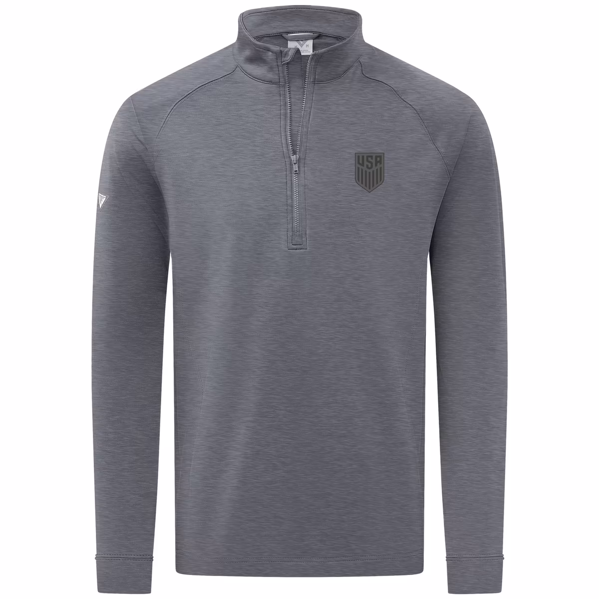 Men's Levelwear Gray USMNT Calibre Performance Quarter-Zip Raglan Sweatshirt 1 Men's Levelwear Gray USMNT Calibre Performance Quarter-Zip Raglan Sweatshirt