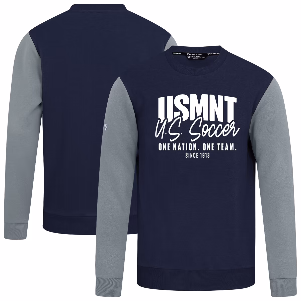 Men's Levelwear Navy USMNT Ultimate Response Pullover Sweatshirt 2 Men's Levelwear Navy USMNT Ultimate Response Pullover Sweatshirt