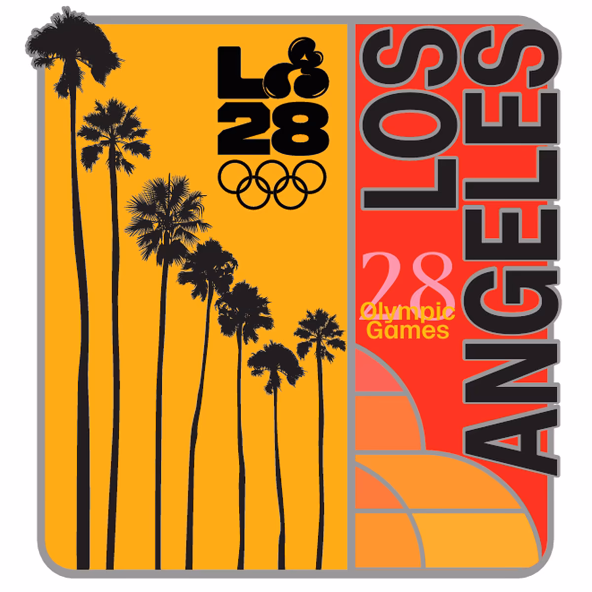 LA28 Superbloom Collection Palm Trees Pin