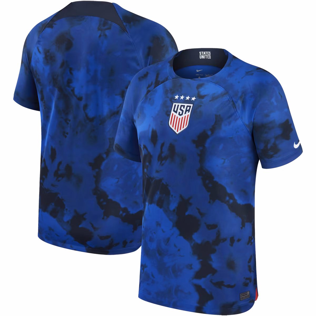 Men's Nike Blue USWNT 2022/23 Away Breathe Stadium Replica Blank Jersey
