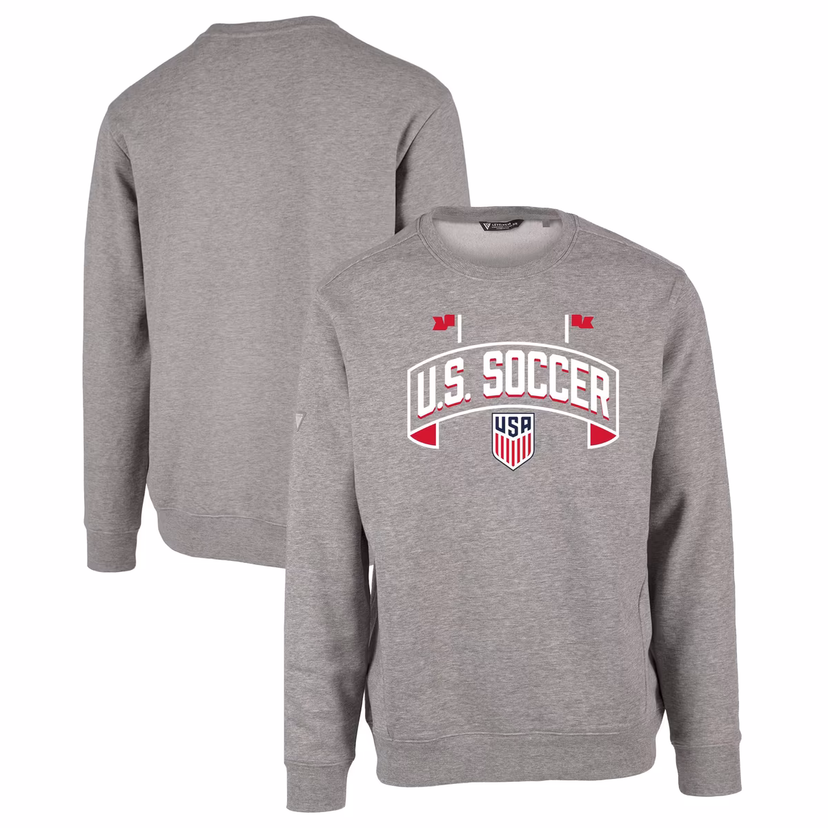 Men's Levelwear Gray USMNT Zane Stadium Pullover Sweatshirt 12 Men's Levelwear Gray USMNT Zane Stadium Pullover Sweatshirt