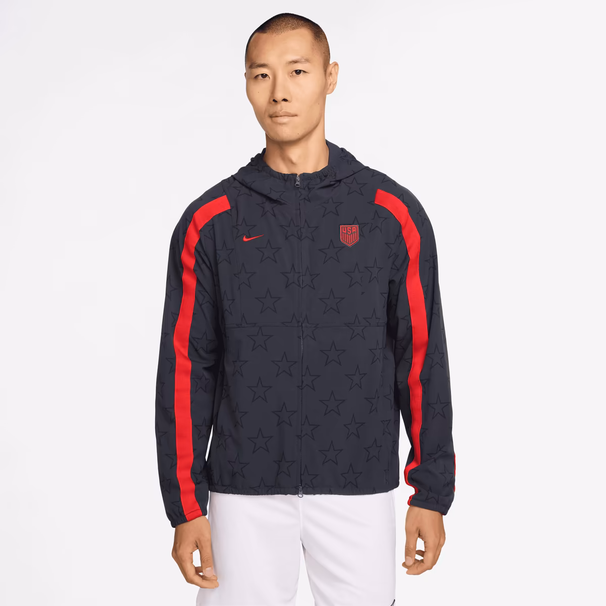 Men's Nike Navy USMNT 2026 Energy Dri-FIT Full-Zip Hooded Jacket 1 Men's Nike Navy USMNT 2026 Energy Dri-FIT Full-Zip Hooded Jacket