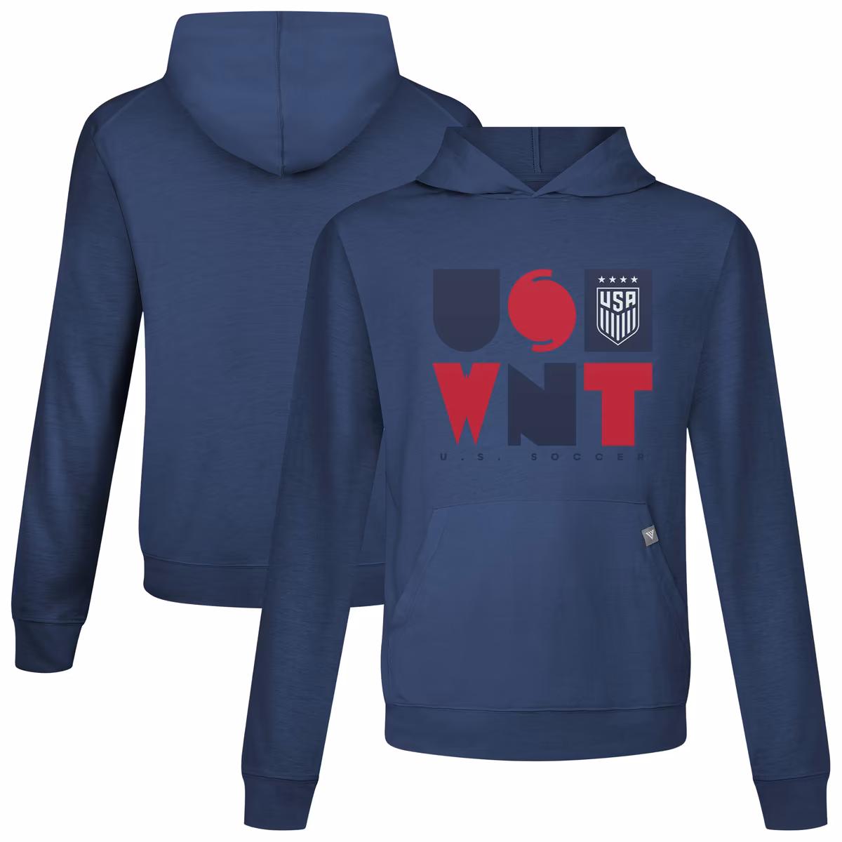Men's Levelwear Navy USWNT Relay Full On Pullover Hoodie 5 Men's Levelwear Navy USWNT Relay Full On Pullover Hoodie