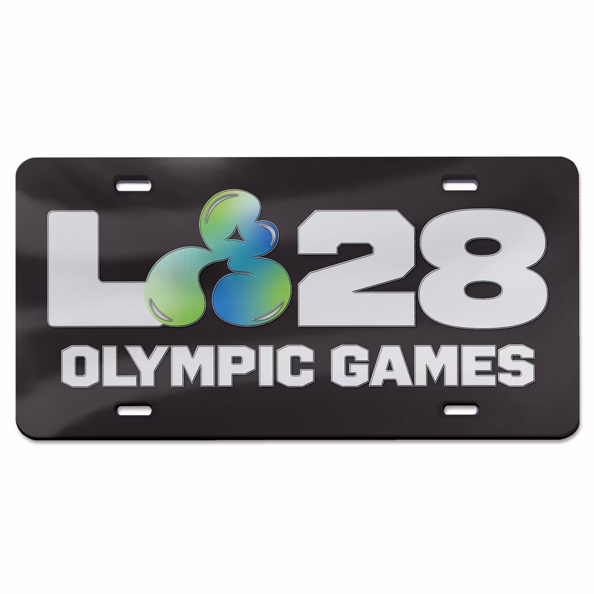WinCraft LA28 Summer Olympics Acrylic License Plate 1 WinCraft LA28 Summer Olympics Acrylic License Plate