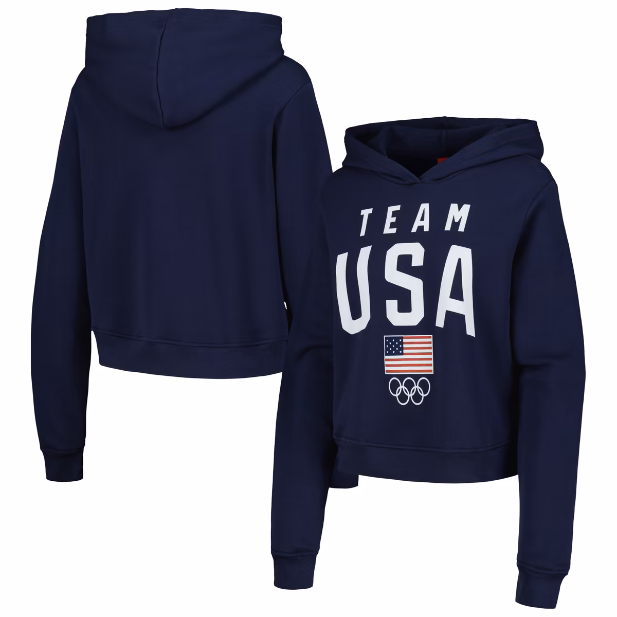 Women's Navy Team USA Pullover Hoodie 7 Women's Navy Team USA Pullover Hoodie