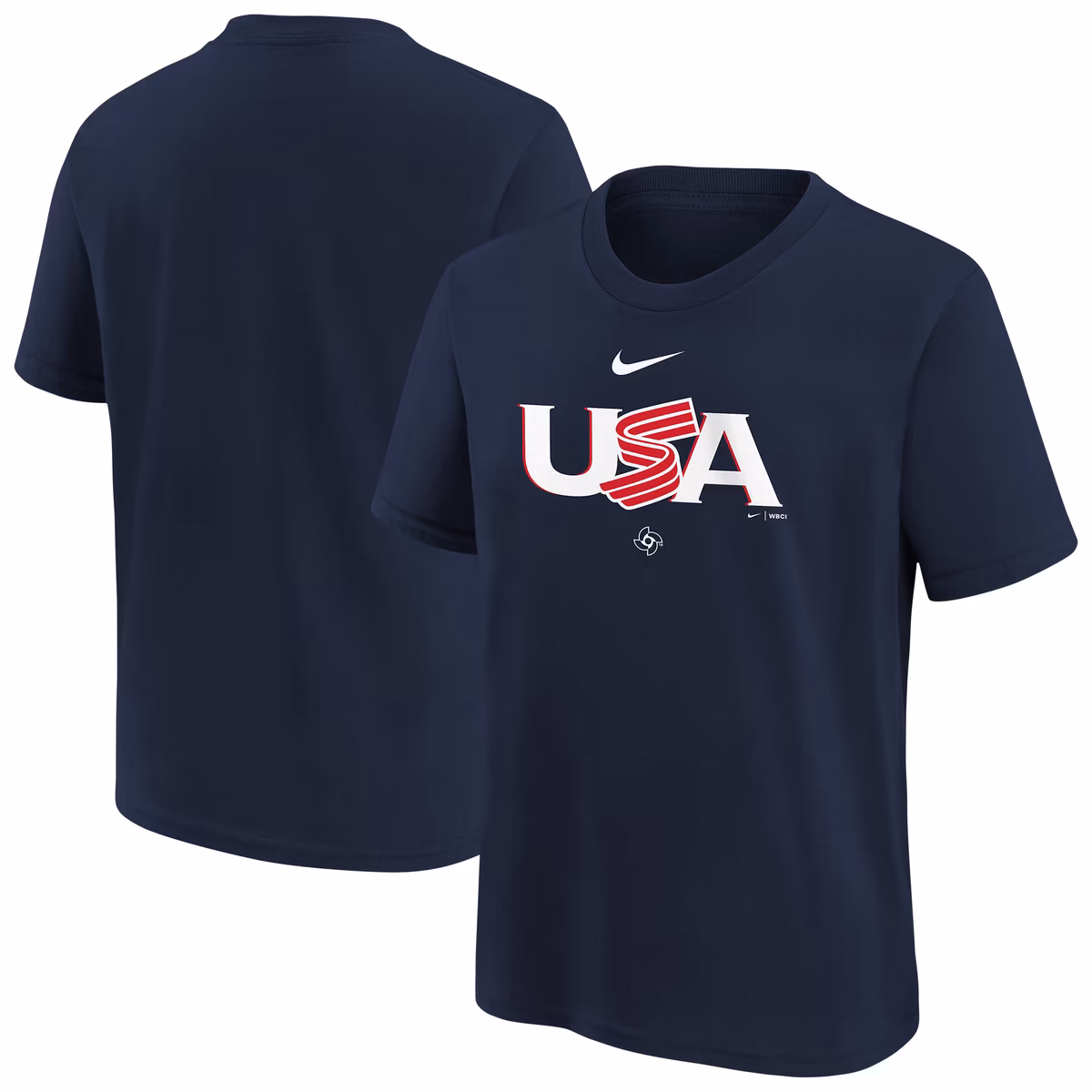 Youth Nike Navy USA Baseball 2026 World Baseball Classic Country T-Shirt 1 Youth Nike Navy USA Baseball 2026 World Baseball Classic Country T-Shirt