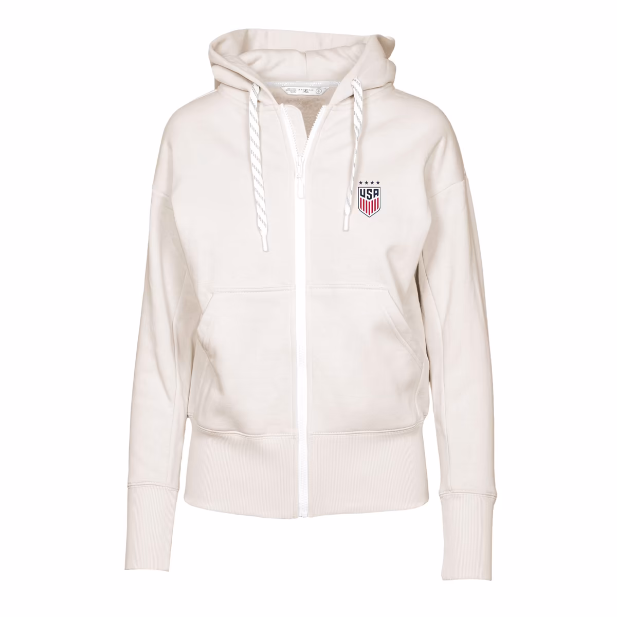 Women's Levelwear Khaki USWNT Gardinia Full-Zip Hoodie 6 Women's Levelwear Khaki USWNT Gardinia Full-Zip Hoodie