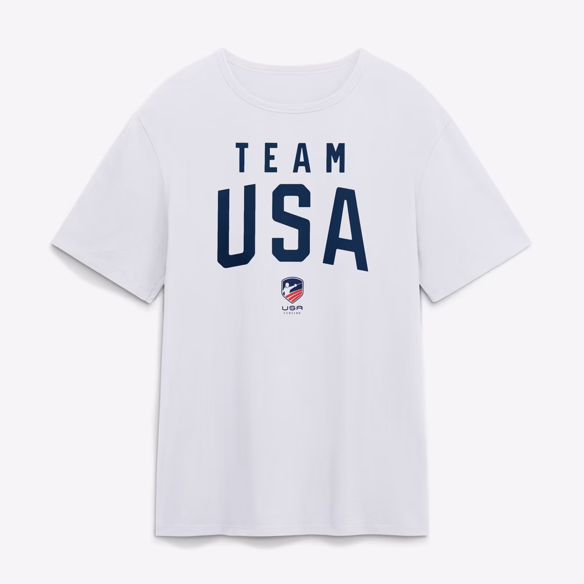 Men's White Team USA Summer Games Fencing T-Shirt