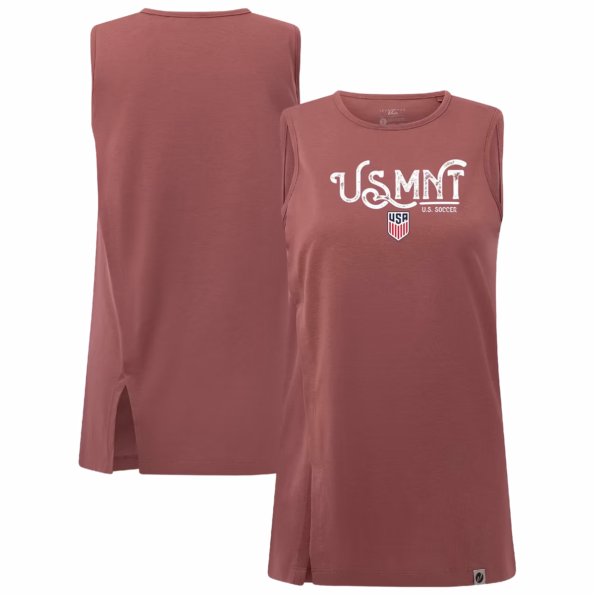 Women's Levelwear Light Purple USMNT Influx Inked Tank Top