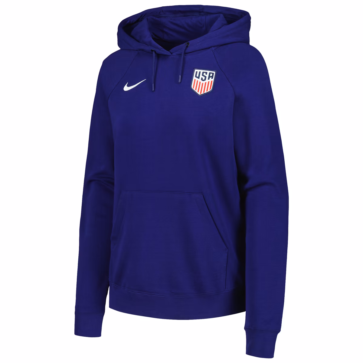 Women's Nike Navy USMNT Essential Raglan Pullover Hoodie