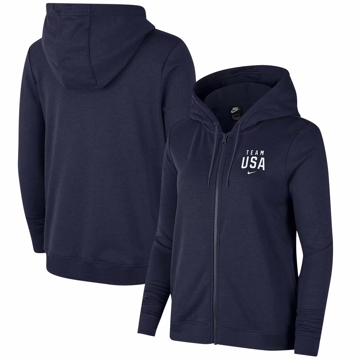 Women's Nike Heather Gray Team USA Varsity Fleece Pullover Hoodie