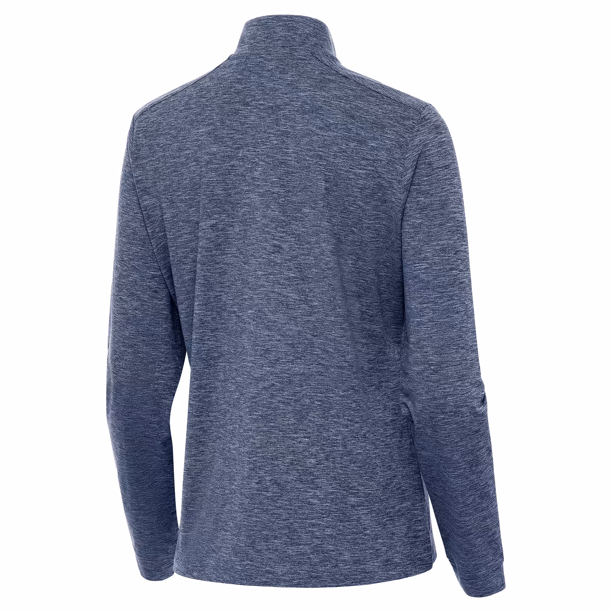 Women's Antigua Heather Navy USA Baseball Mentor Long Sleeve Quarter-Zip Mock Polo 3 Women's Antigua Heather Navy USA Baseball Mentor Long Sleeve Quarter-Zip Mock Polo