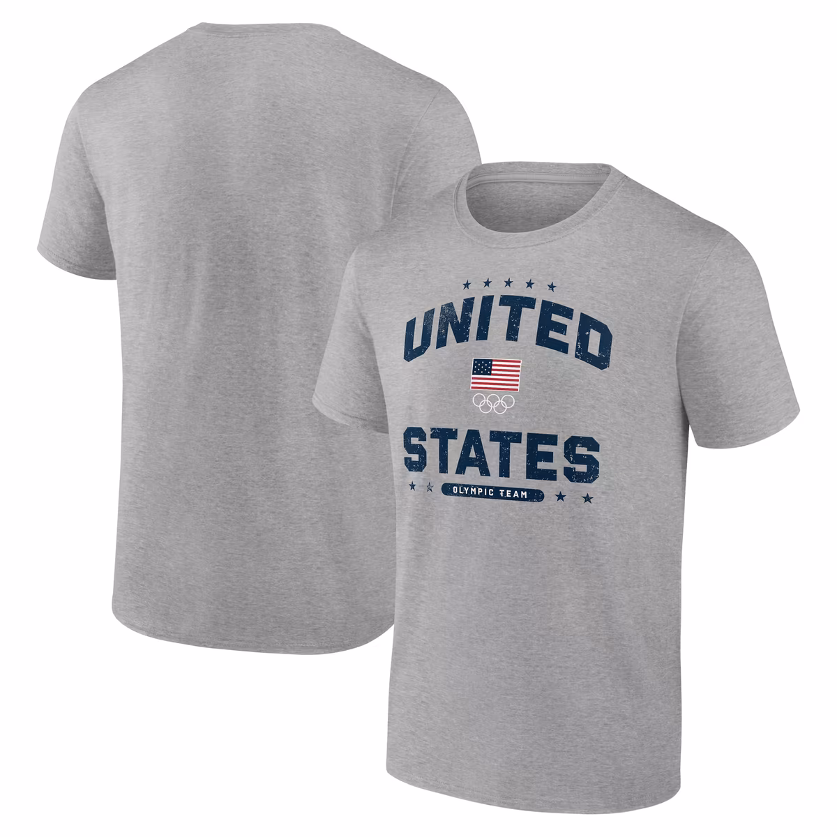 Men's Heather Gray Team USA Summer Olympics United Together T-Shirt
