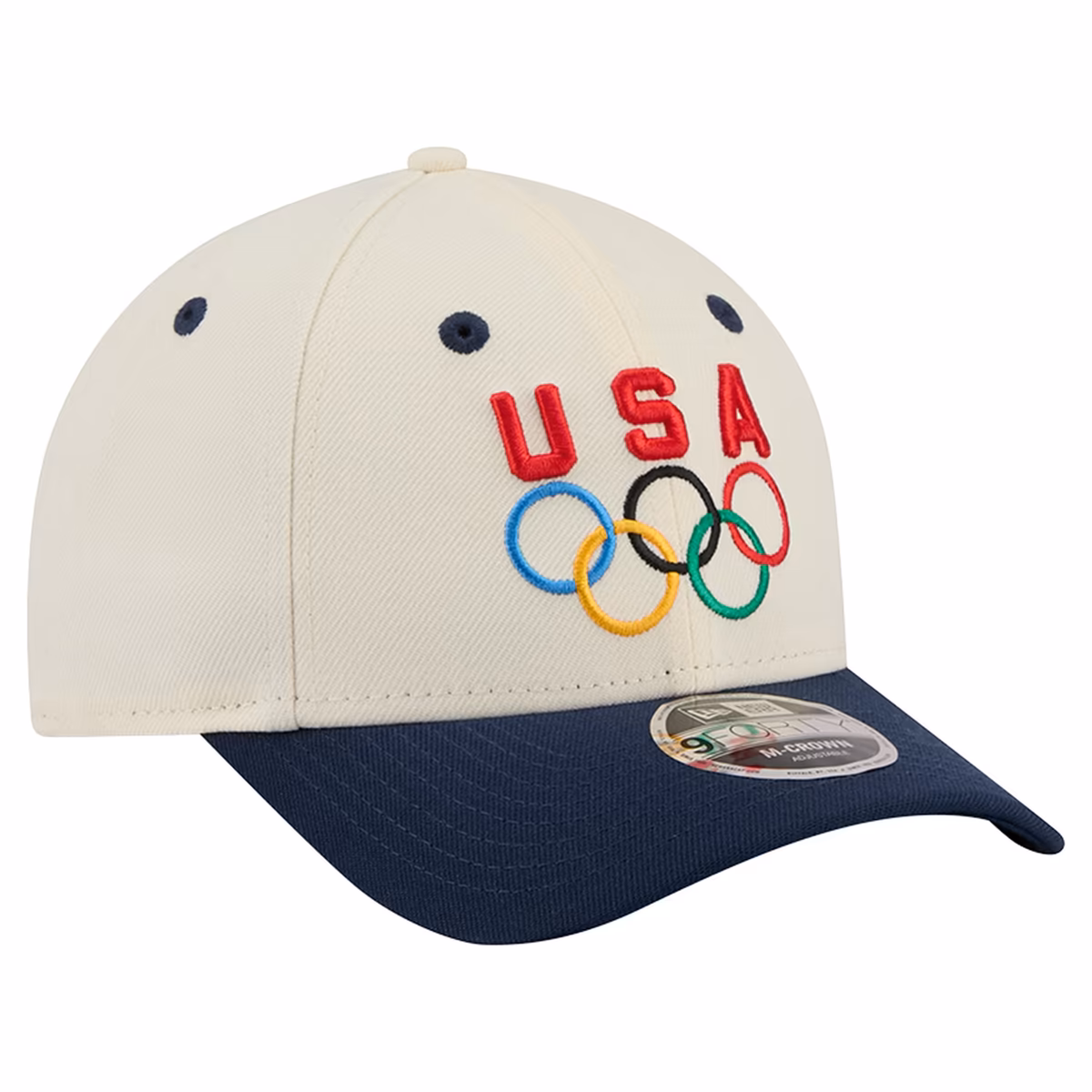 Men's New Era Cream/Navy Team USA 9FORTY M-Crown Adjustable Hat 3 Men's New Era Cream/Navy Team USA 9FORTY M-Crown Adjustable Hat