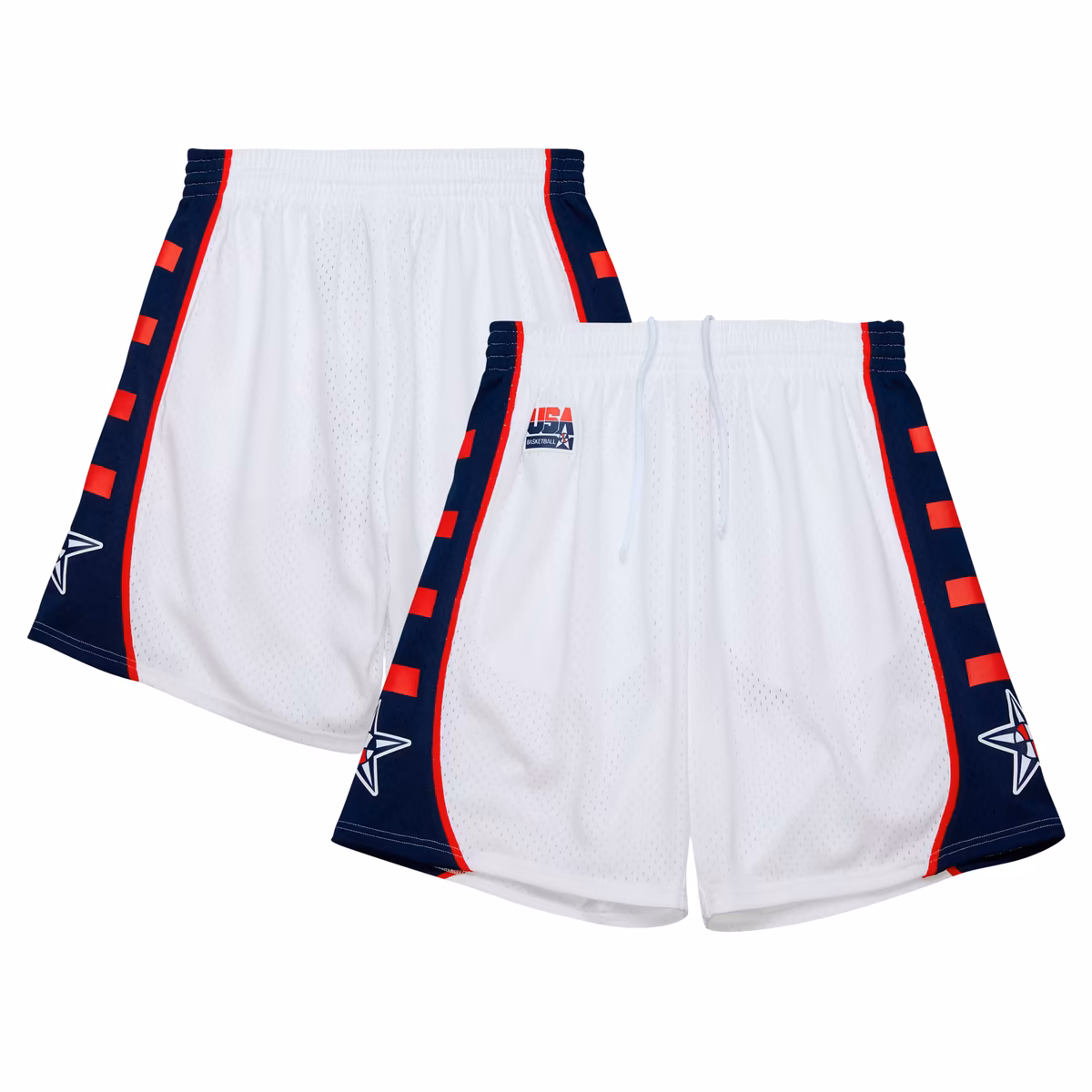Men's Mitchell & Ness White USA Basketball 2004 Women’s Olympic Team Swingman Shorts