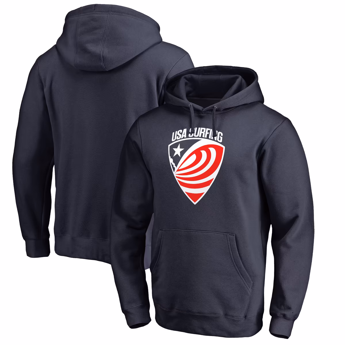 Men's Navy USA Surfing Primary Logo Pullover Hoodie 6 Men's Navy USA Surfing Primary Logo Pullover Hoodie