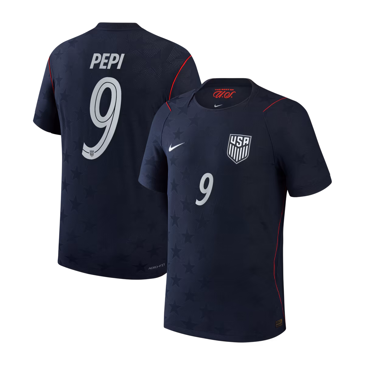 Men's Nike Ricardo Pepi Blue USMNT 2026/27 Away Match Authentic Jersey