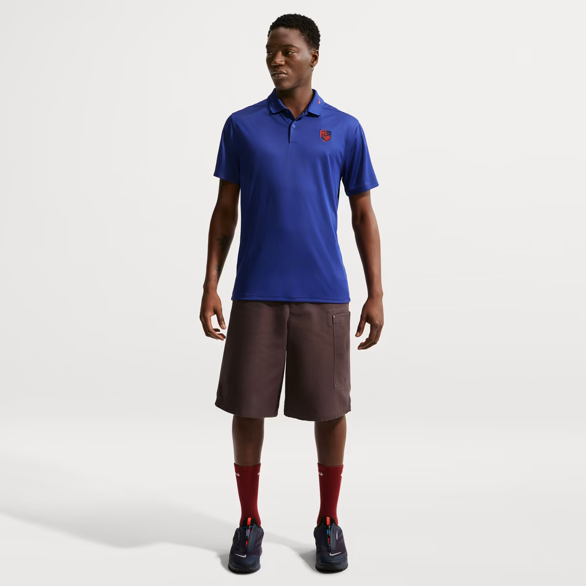 Men's Nike Royal USMNT Dri-FIT Victory Solid Polo