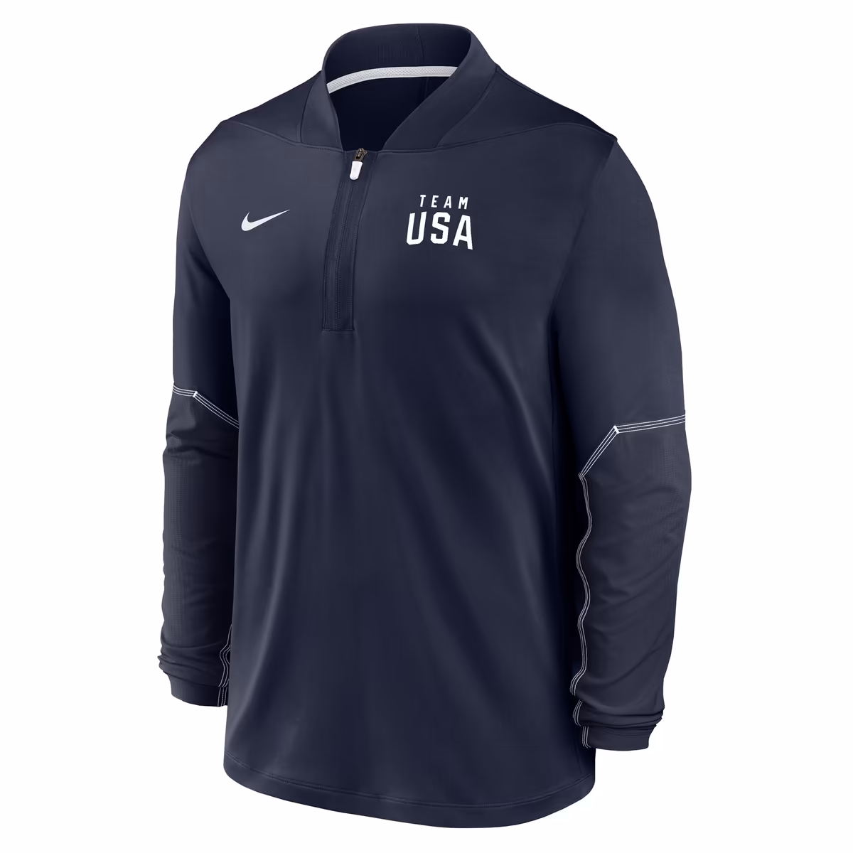 Men's Nike  Navy Team USA Sideline Dri-FIT Half-Zip Pullover
