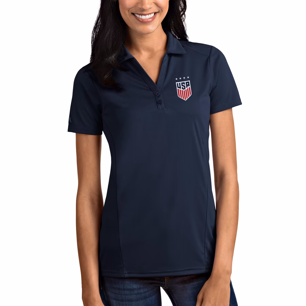 Women's Antigua Navy USWNT Tribute Polo 3 Women's Antigua Navy USWNT Tribute Polo