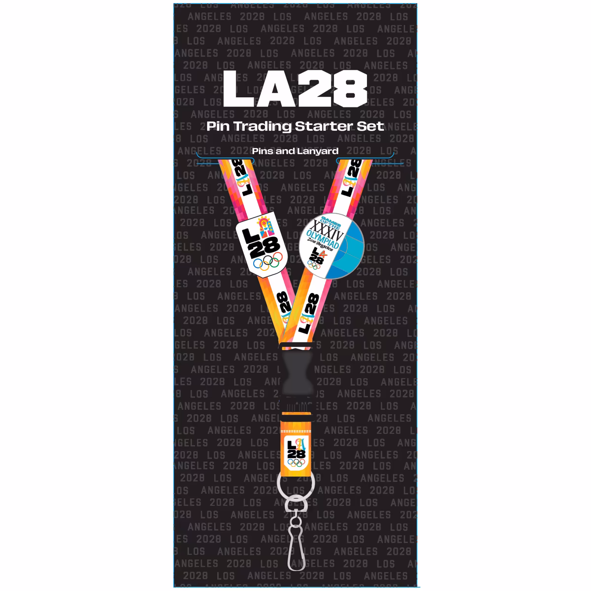 LA28 Superbloom Collection Lanyard & Pins Starter Set