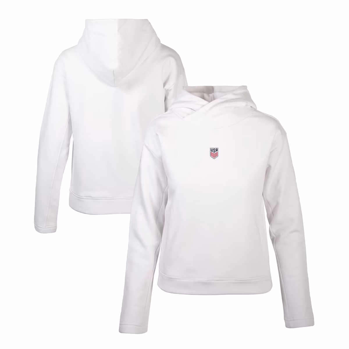 Women's Levelwear White USMNT Evian Pullover Hoodie 3 Women's Levelwear White USMNT Evian Pullover Hoodie