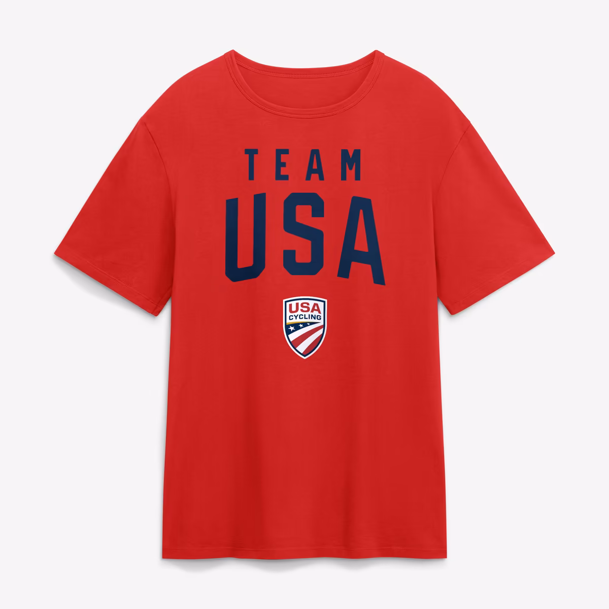 Men's Red Team USA Summer Games Cycling T-Shirt