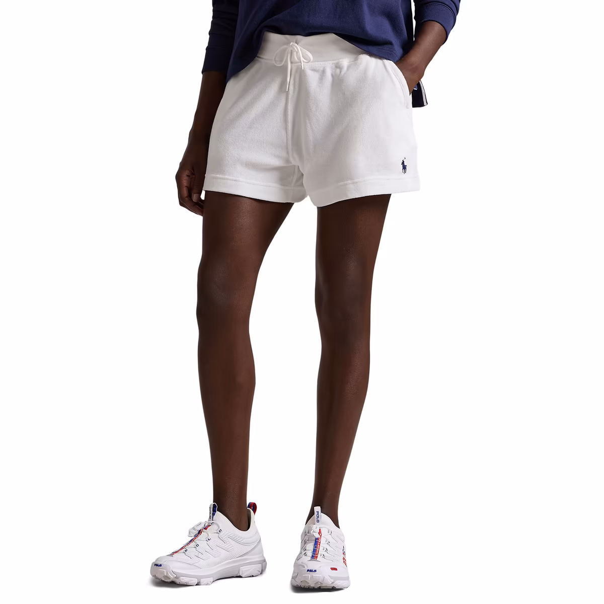 Women's Polo Ralph Lauren White Team USA 2024 Summer Olympics Villagewear Terry Shorts