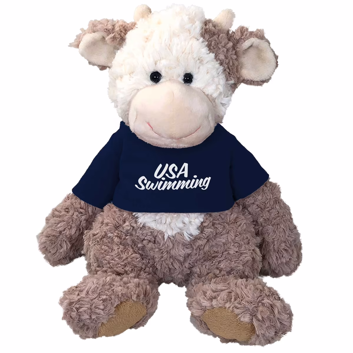 USA Swimming 9" Cow Cuddle Buddies Plush Toy 1 USA Swimming 9" Cow Cuddle Buddies Plush Toy