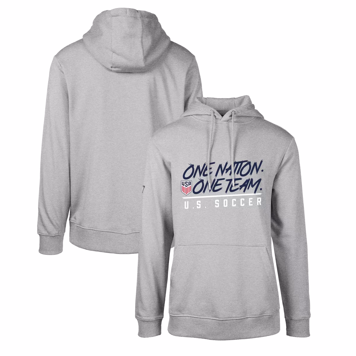 Men's Levelwear  Gray USMNT Podium Touch Line Pullover Hoodie