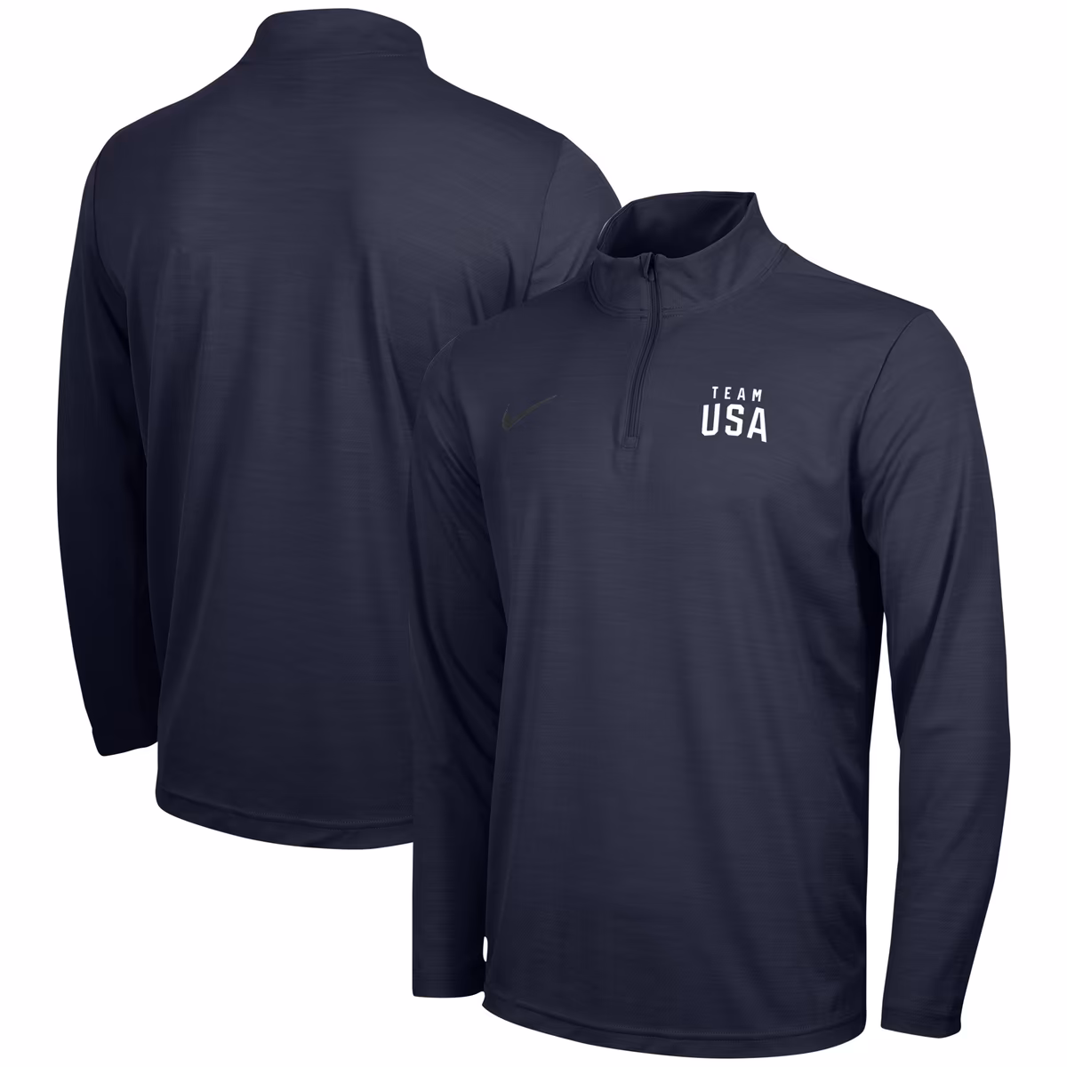 Men's Nike Navy Team USA Intensity Quarter-Zip Top