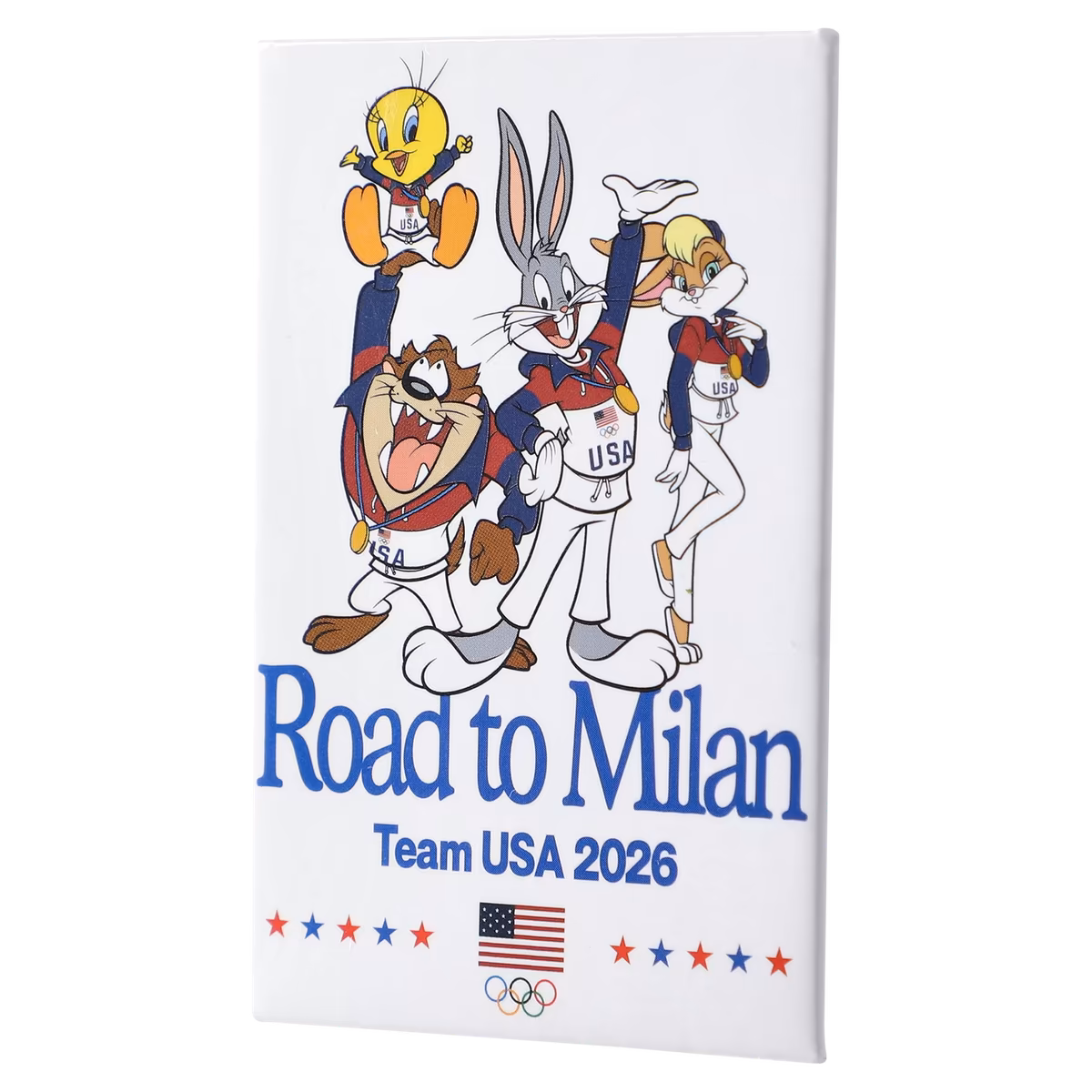 Team USA Road to Milan 2" x 3" Magnet