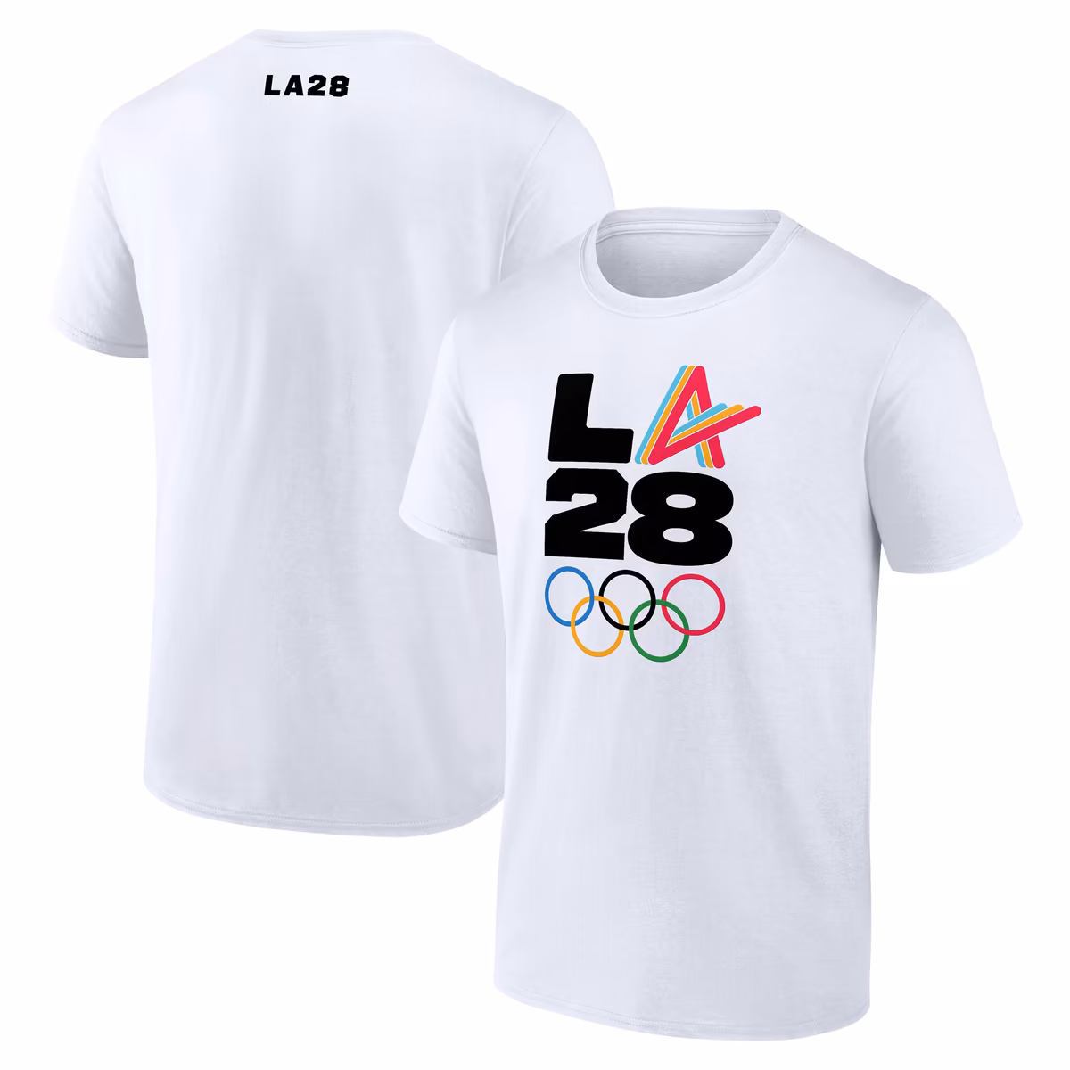 Men's White LA 2028 Summer Olympics Athlete Spirit T-Shirt 10 Men's White LA 2028 Summer Olympics Athlete Spirit T-Shirt