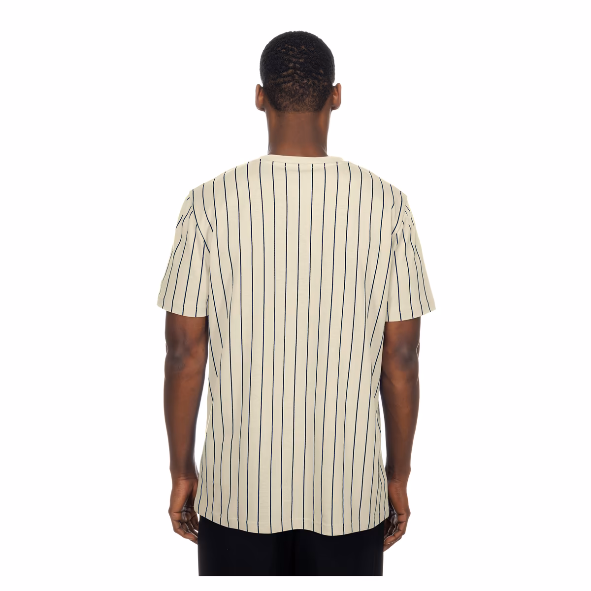Men's New Era Cream USA Baseball Throwback Meshback Pinstripe T-Shirt 2 Men's New Era Cream USA Baseball Throwback Meshback Pinstripe T-Shirt