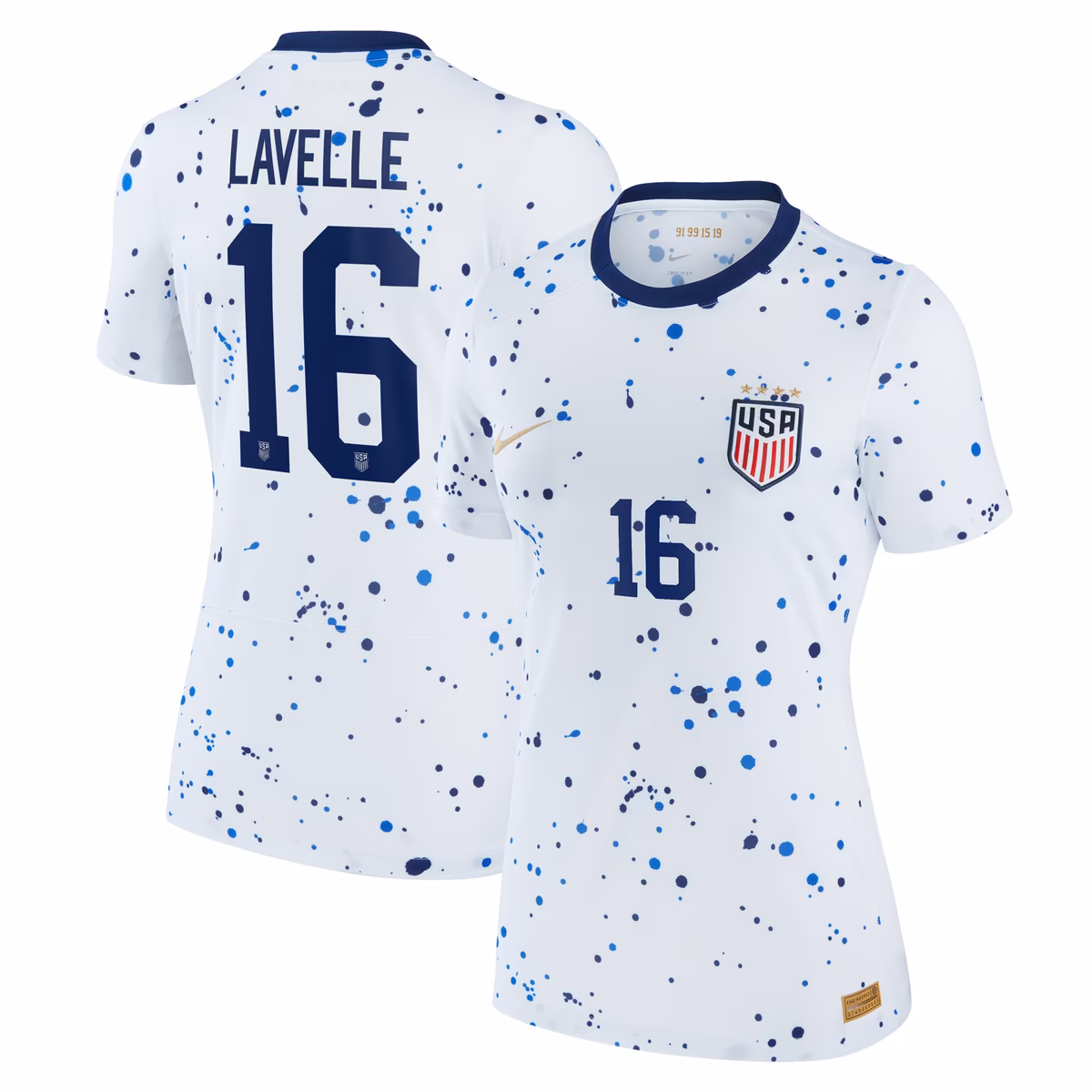 Women's Nike Rose Lavelle White USWNT 2023 Home Replica Jersey