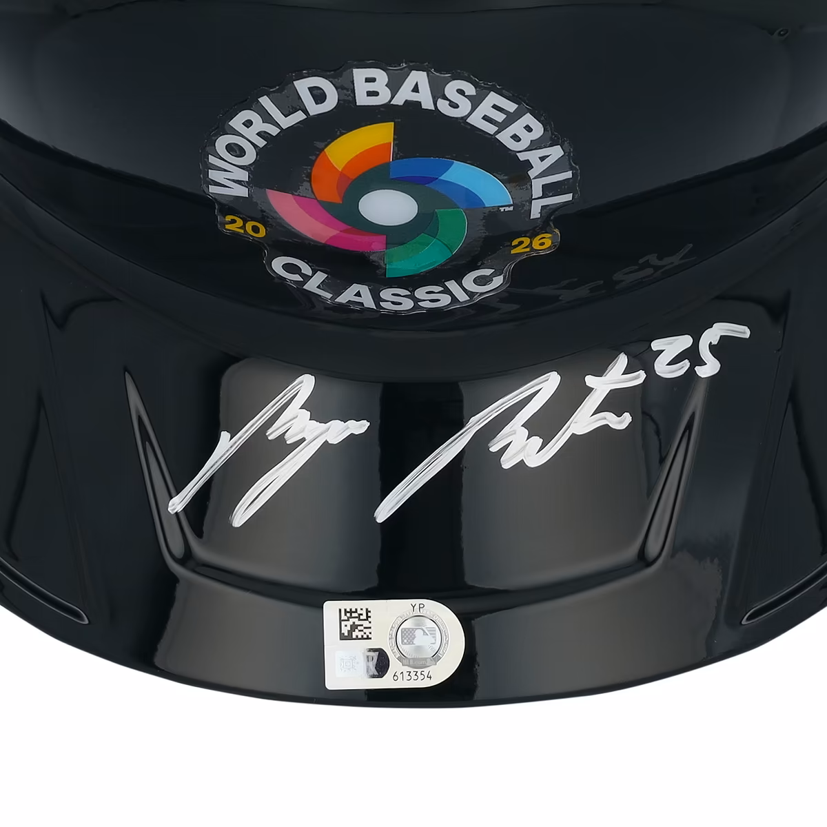 Byron Buxton USA Baseball Autographed 2026 World Baseball Classic Logo Replica Batting Helmet 2 Byron Buxton USA Baseball Autographed 2026 World Baseball Classic Logo Replica Batting Helmet