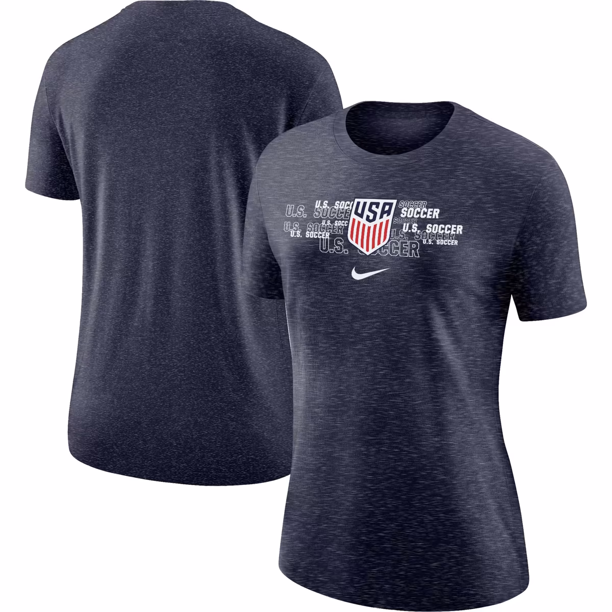 Women's Nike Navy USMNT Varsity Space-Dye T-Shirt 9 Women's Nike Navy USMNT Varsity Space-Dye T-Shirt