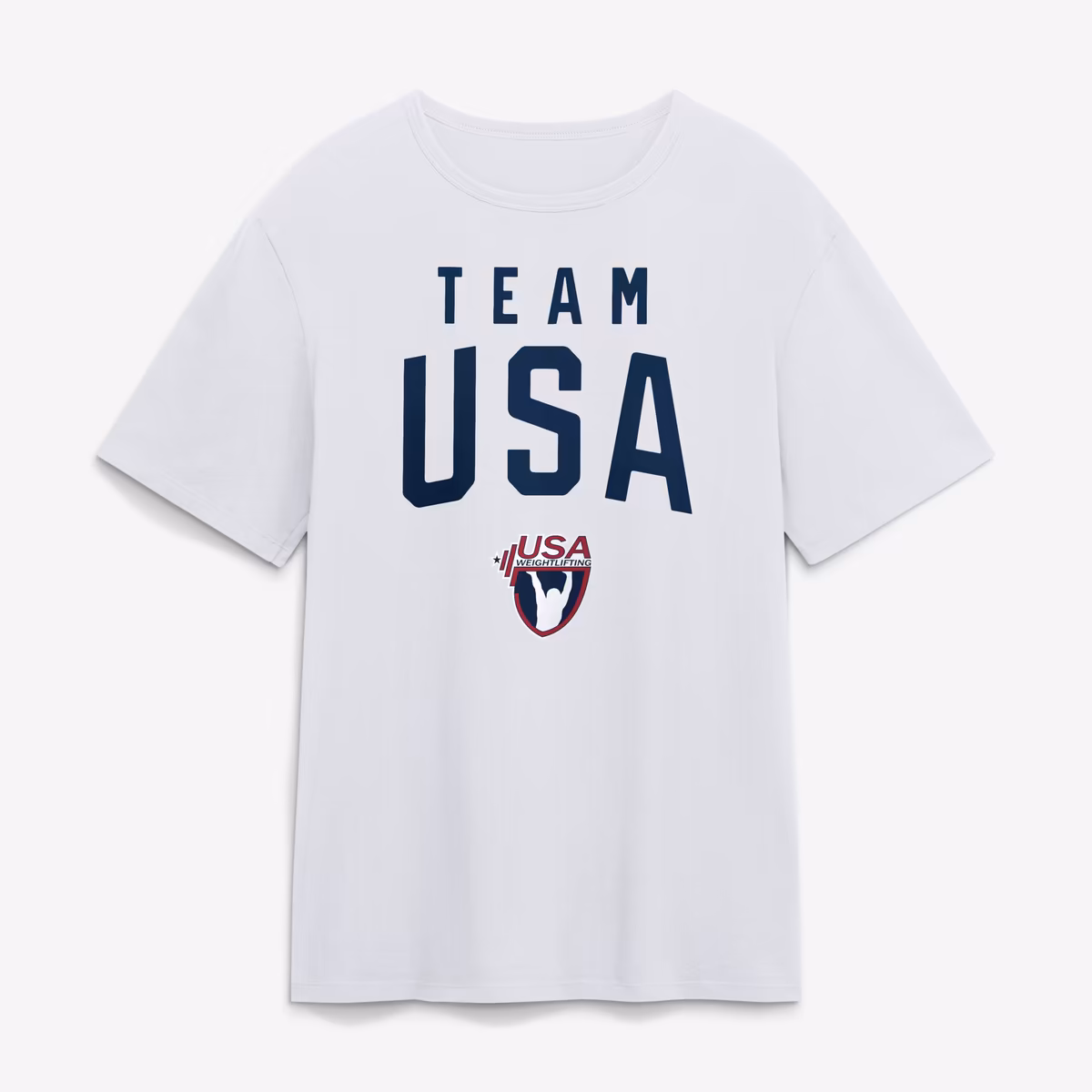 Men's White Team USA Summer Games Weightlifting T-Shirt 1 Men's White Team USA Summer Games Weightlifting T-Shirt