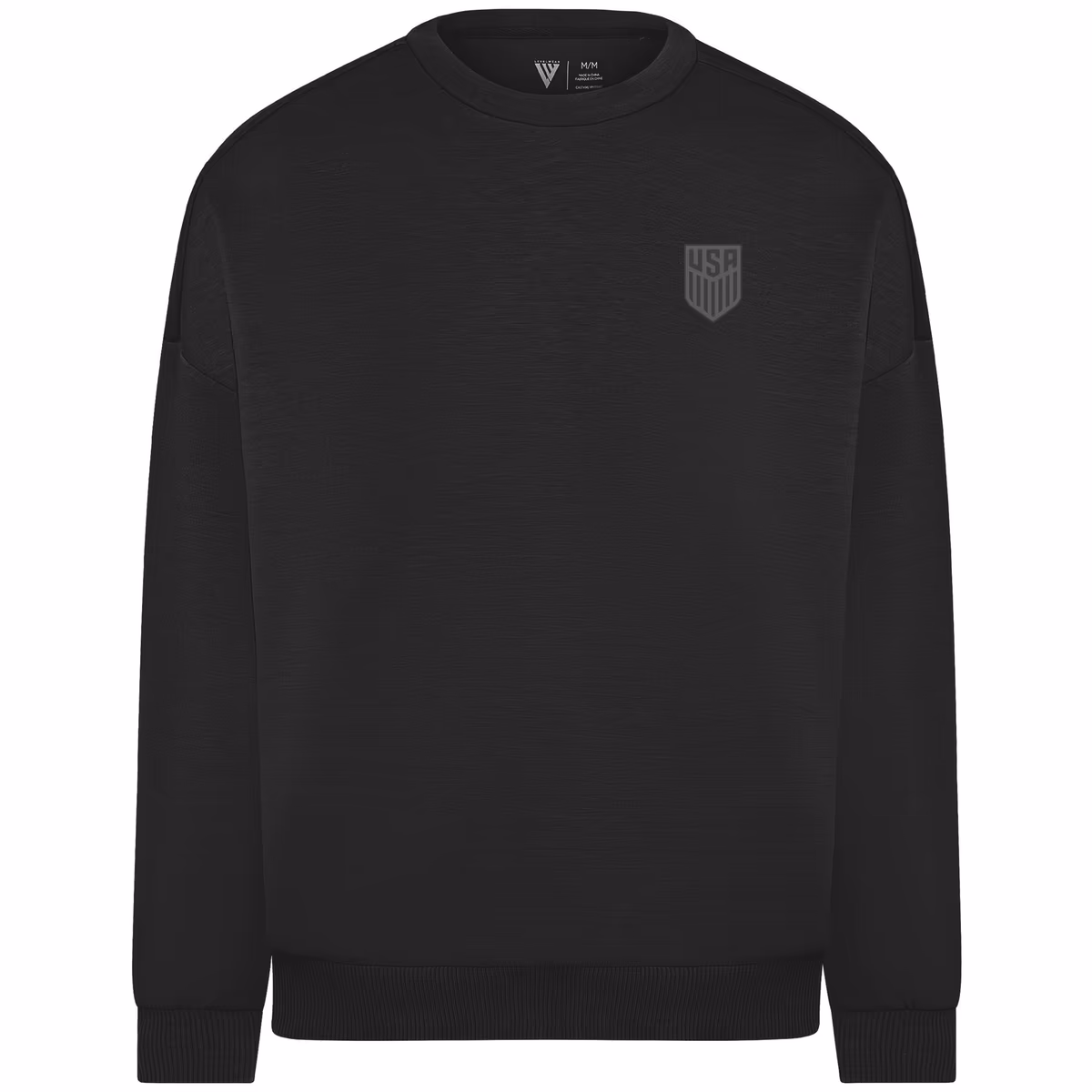 Men's Levelwear Black USMNT Luxe Signature Tri-Blend Sweatshirt 1 Men's Levelwear Black USMNT Luxe Signature Tri-Blend Sweatshirt