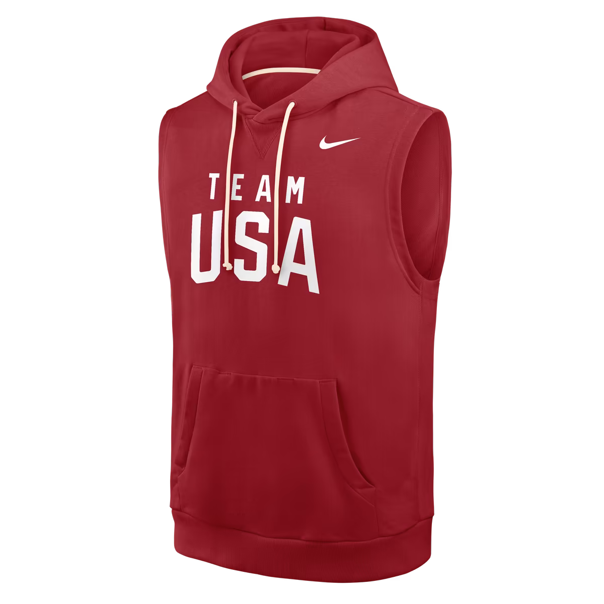 Men's Nike Red Team USA Dri-FIT Sleeveless Hoodie 6 Men's Nike Red Team USA Dri-FIT Sleeveless Hoodie