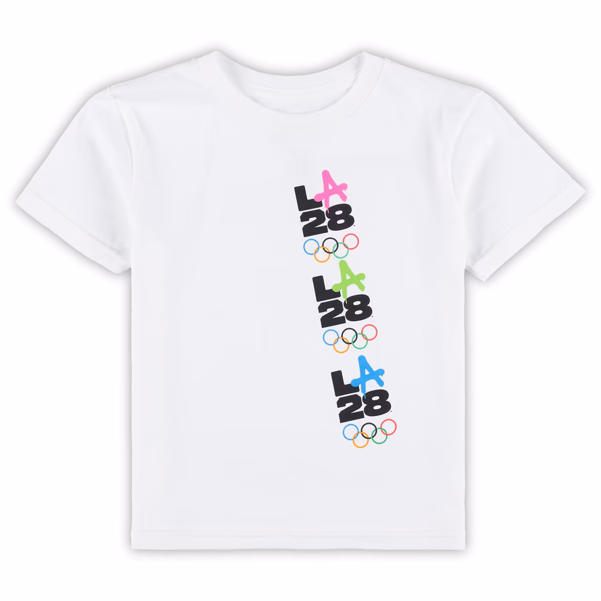 Preschool White LA28 Summer Olympics Repeat T-Shirt 7 Preschool White LA28 Summer Olympics Repeat T-Shirt