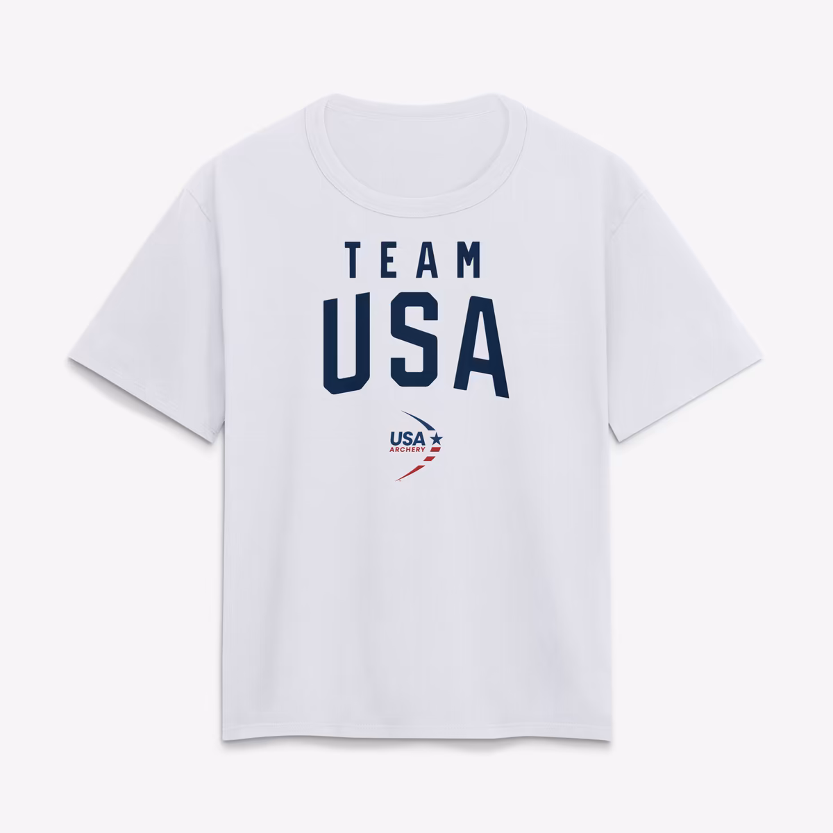 Women's White Team USA Summer Games Archery T-Shirt