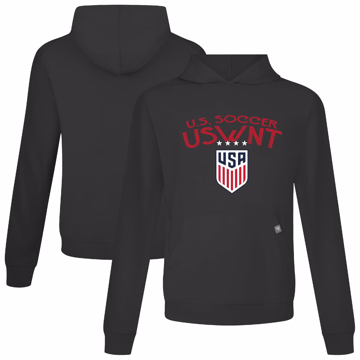 Men's Levelwear Black USWNT Relay Mission Pullover Hoodie