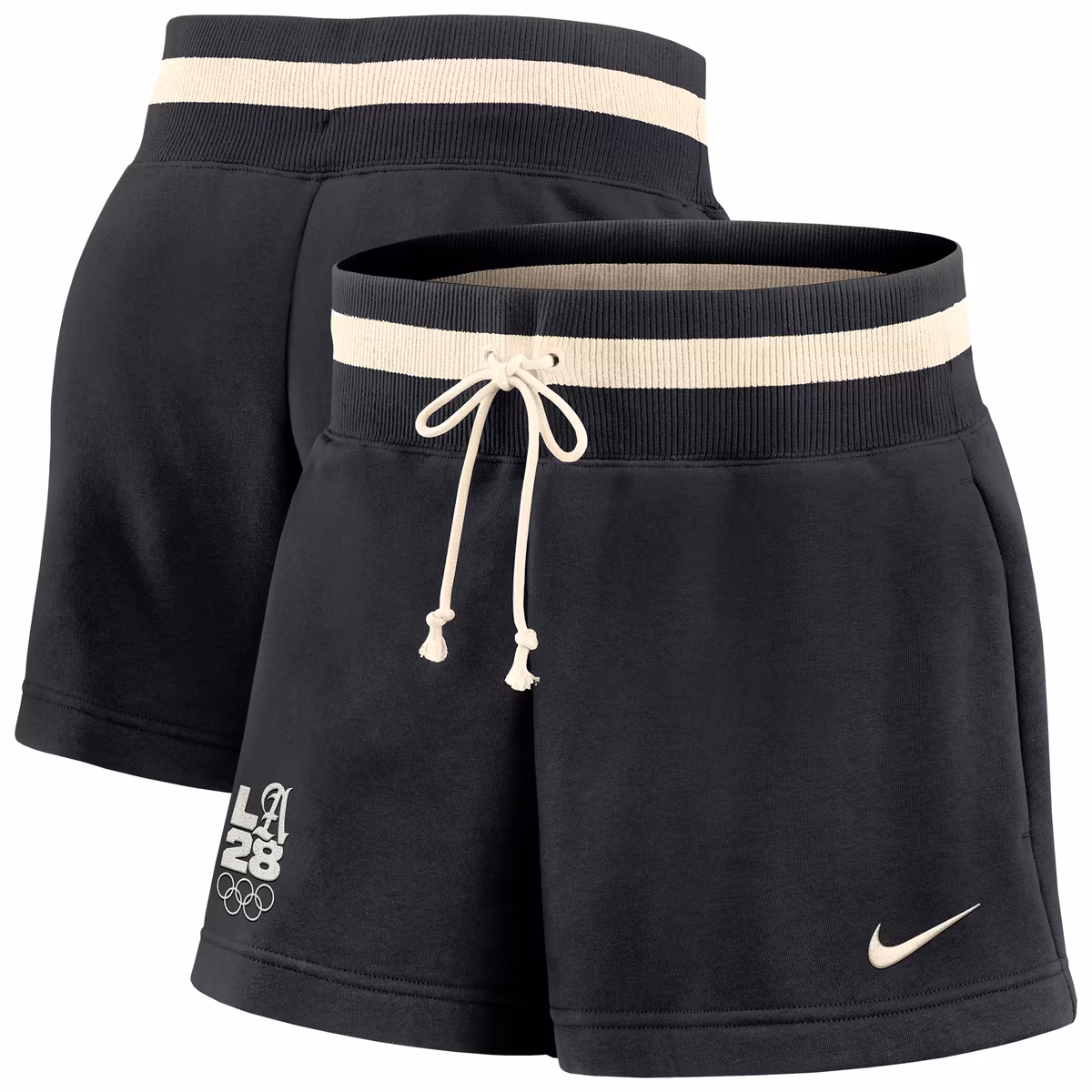 Women's Nike Black LA28 Summer Olympics Phoenix Fleece High Rise Shorts 12 Women's Nike Black LA28 Summer Olympics Phoenix Fleece High Rise Shorts