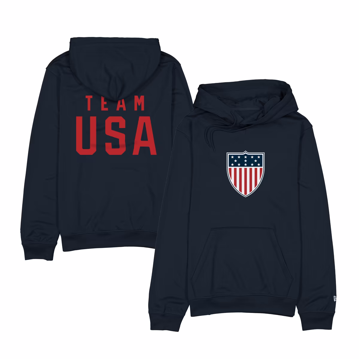 Men's New Era Navy Team USA Fleece Hoodie 6 Men's New Era Navy Team USA Fleece Hoodie