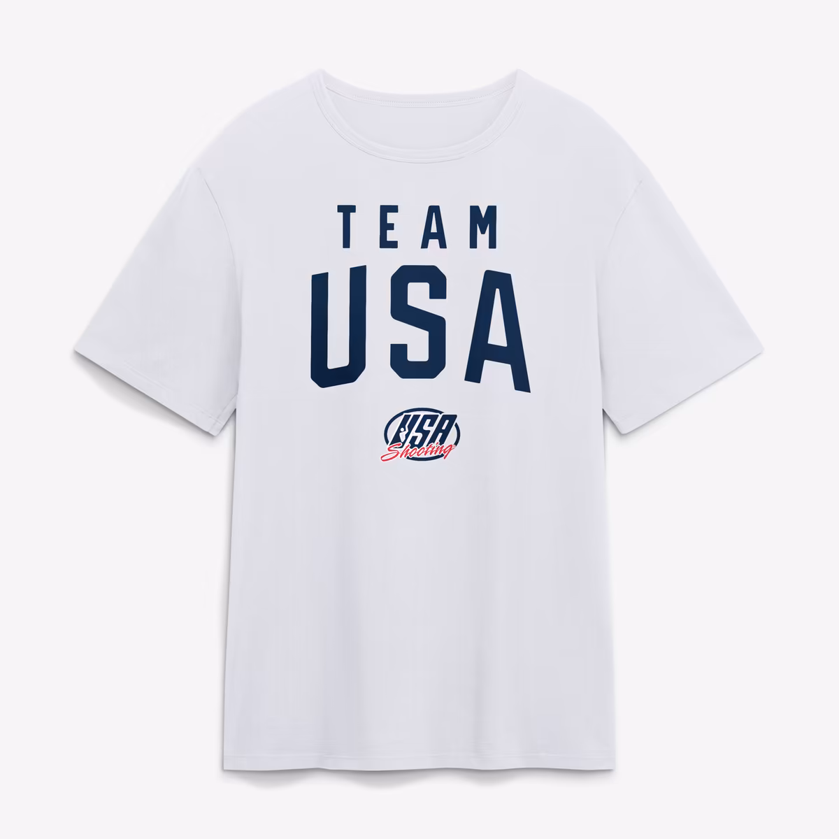 Men's White Team USA Summer Games Shooting T-Shirt 1 Men's White Team USA Summer Games Shooting T-Shirt