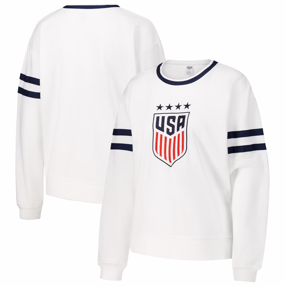 Women's Concepts Sport White USWNT Borough Long Sleeve Top 11 Women's Concepts Sport White USWNT Borough Long Sleeve Top
